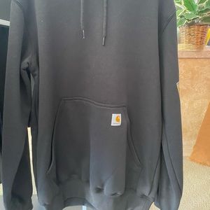 Carhartt Black Midweight Hooded Sweatshirt